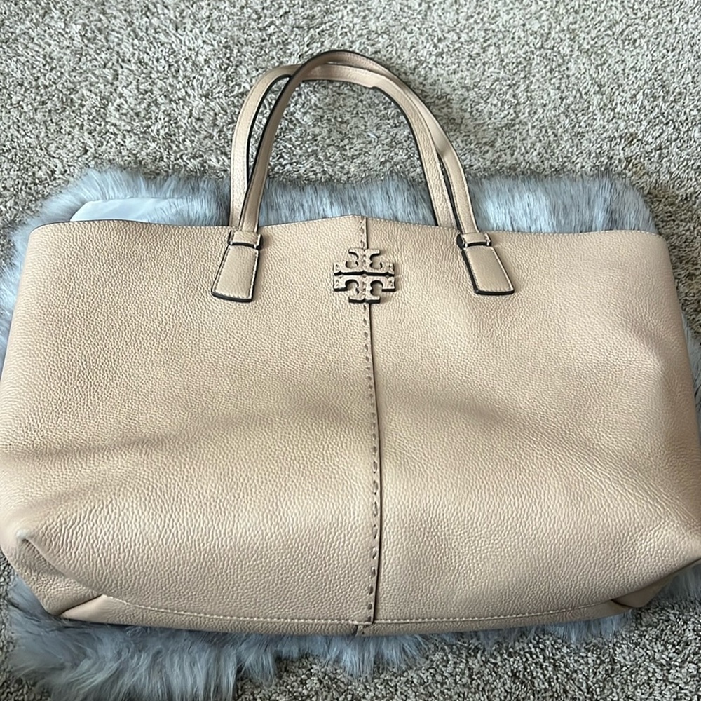 Tory Burch tan tote bag